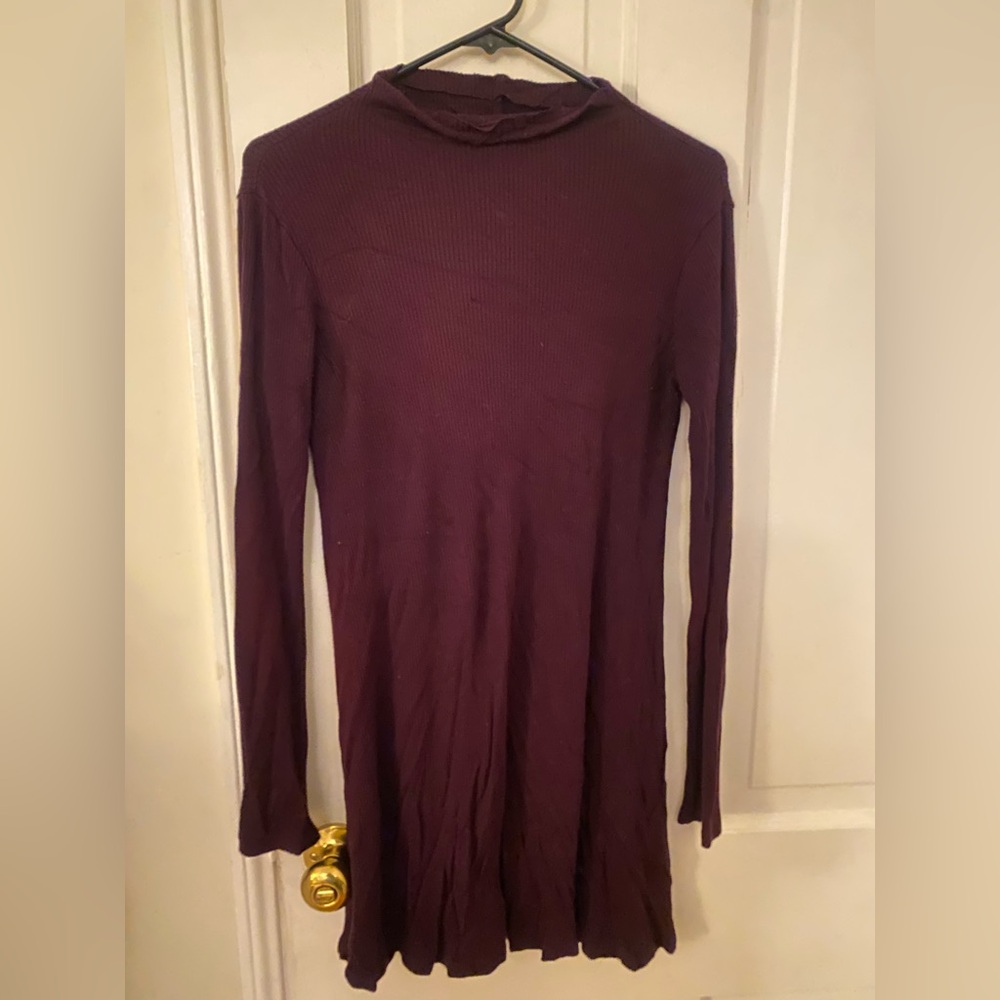 Forever 21 Plum Long Sleeve Mini Dress – Size M